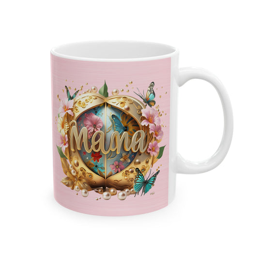 Floral Mother's Day Ceramic Mug - 11oz
