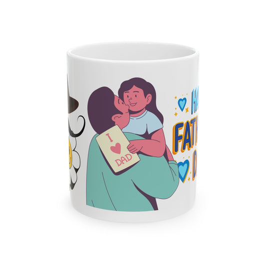I Love Dad Ceramic Mug - Perfect Gift for Father's Day