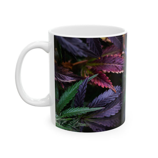 Cannabis Leaf Ceramic Mug - 11oz Perfect Gift for Cannabis Enthusiasts