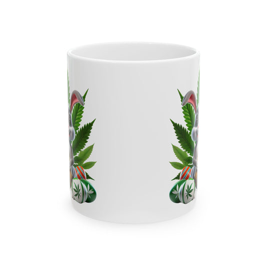 Colorful Cannabis-Themed Ceramic Mug - Perfect for Celebrations