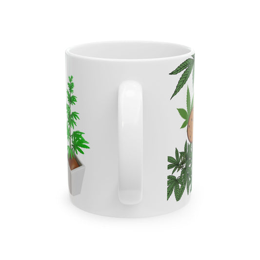 Funny Cannabis Themed Ceramic Mug - 11oz