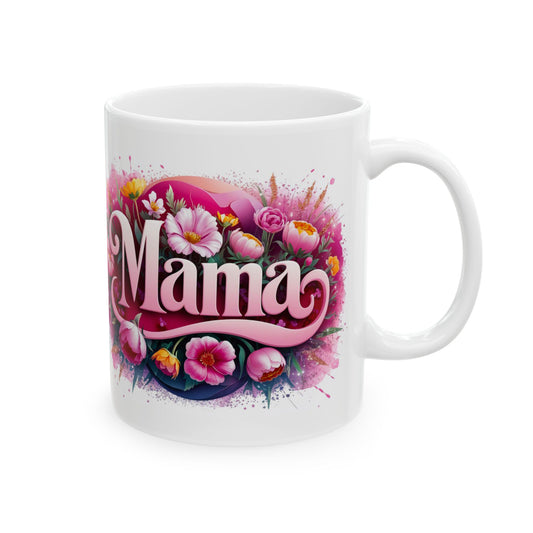 Floral Mama Ceramic Mug - Perfect Gift for Mother's Day, Birthdays, or Just Because!