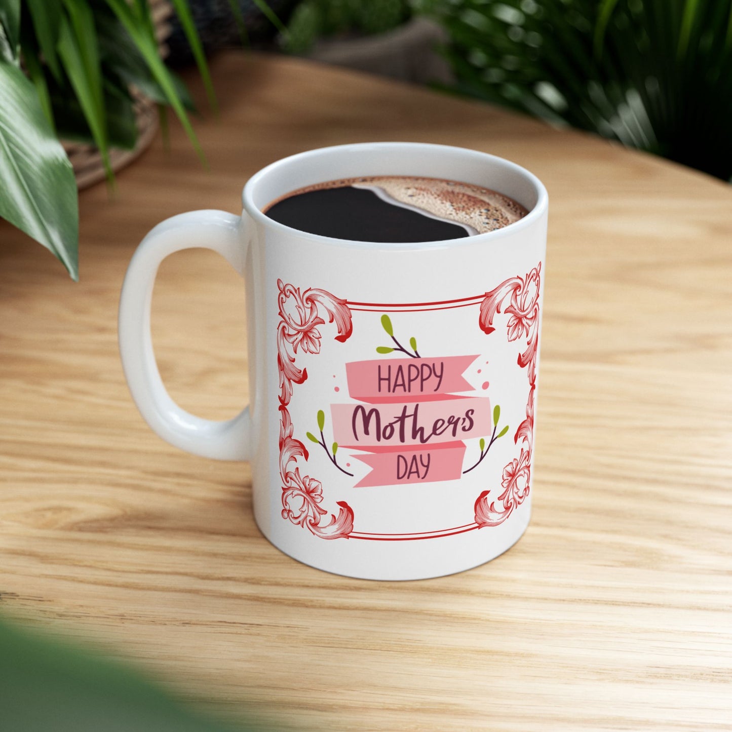 Floral Inspirational Ceramic Mug - Perfect Gift for Loved Ones