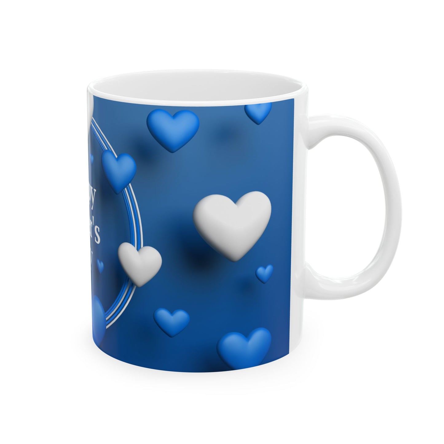 Happy Father's Day Ceramic Mug with Heart Design