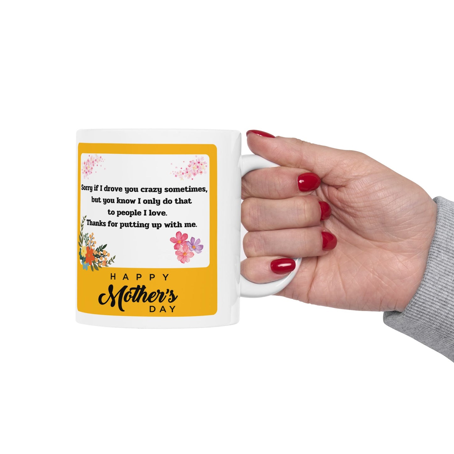 Happy Mother’s Day Ceramic Mug – 11oz Cute Gift for Mom