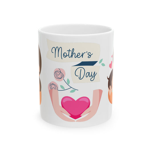 Mother's Day Ceramic Mug - Heartwarming Gift for Moms