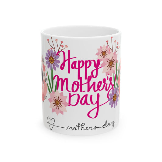 Happy Mother's Day Floral Ceramic Mug