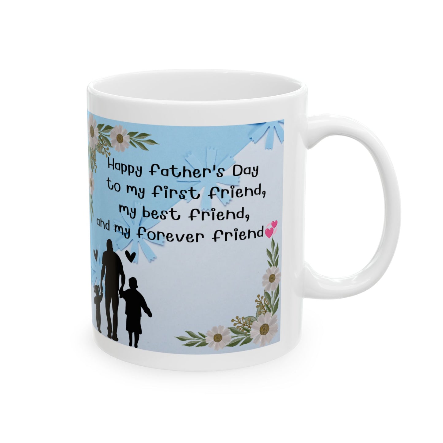 Happy Father's Day Ceramic Mug - Inspirational Gift for Dads