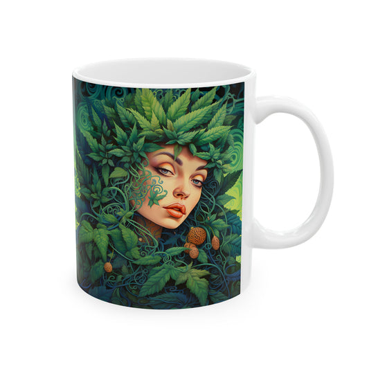 Mystical Forest Ceramic Mug - Enchanting 420 Design