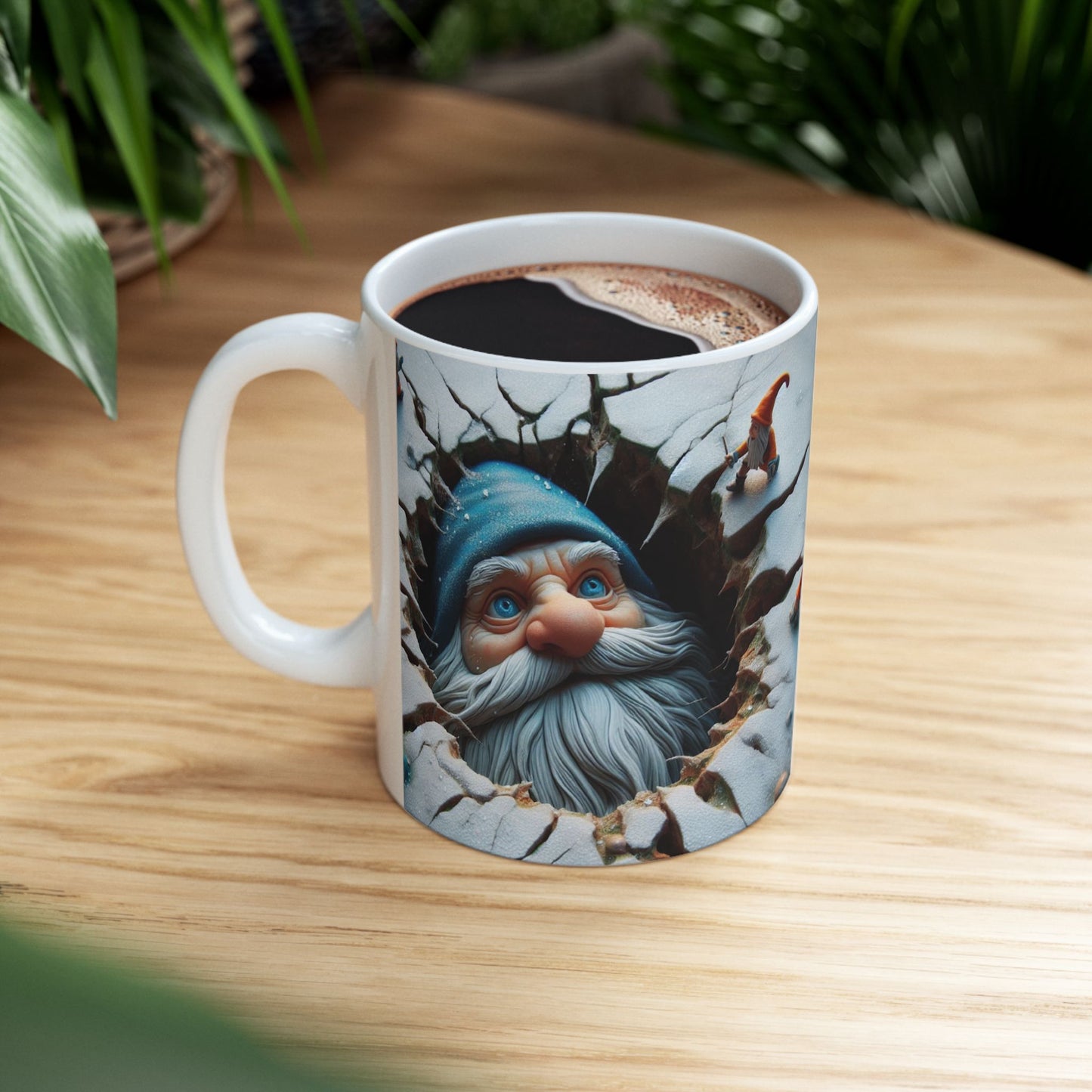 Whimsical Gnome Ceramic Mug