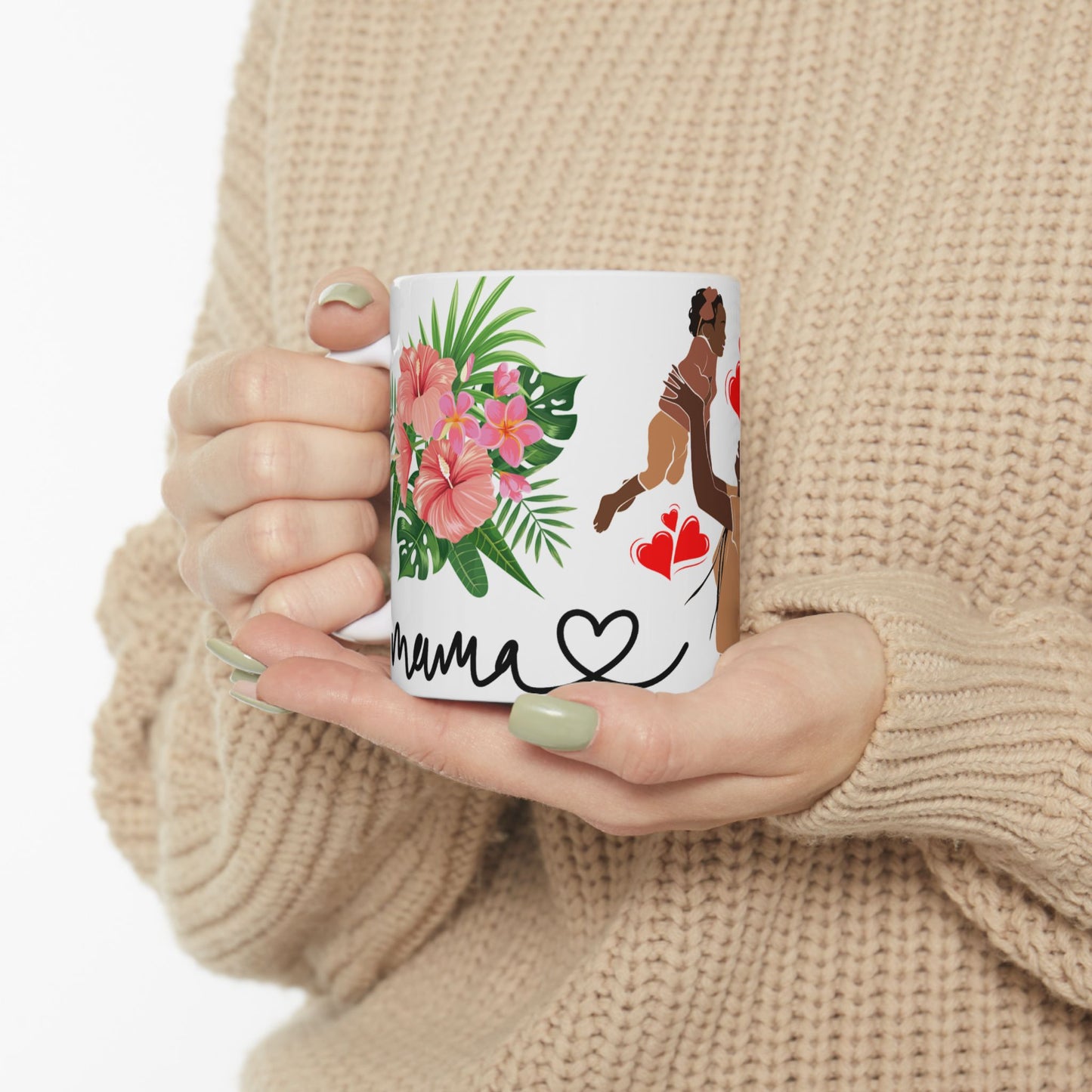 Mother's Day Love Ceramic Mug - Heartfelt 11oz Drinking Cup
