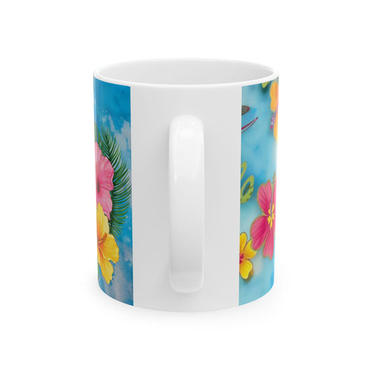 Happy Mother's Day Ceramic Mug - Floral Design 11oz